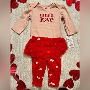 Carter’s Baby Girl Tutu! 6 months/2-piece/red/pink/white/Valentine’s Day